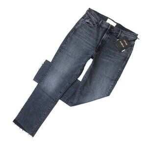 NWT Mother The Rascal Ankle Step Fray in Roadtrip Renegade Straight Jeans 30